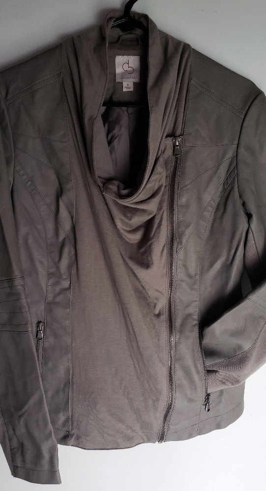 Adorable Off Center Zip Jacket